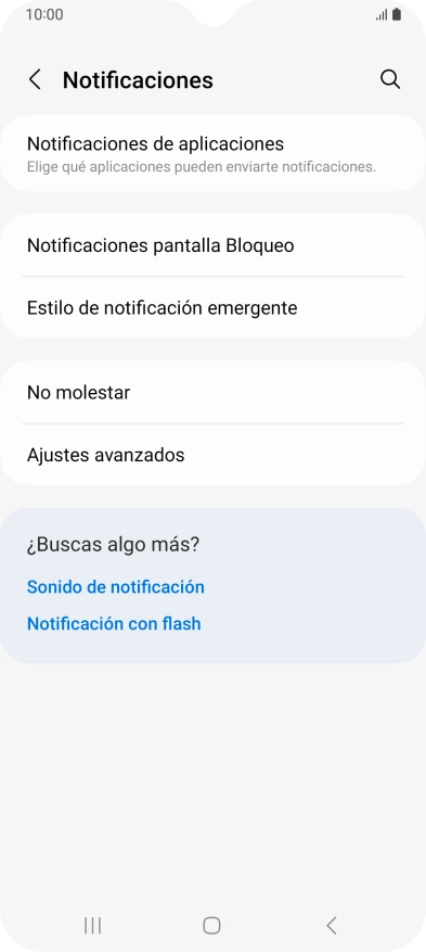 Pulsa Notificaciones de aplicaciones.