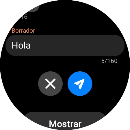 Pulsa el icono de enviar. Pulsa el icono de enviar.