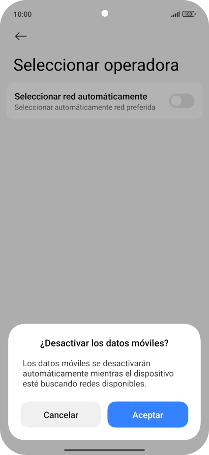Pulsa Aceptar y espera mientras el teléfono está buscando redes. Pulsa Aceptar y espera mientras el teléfono está buscando redes.