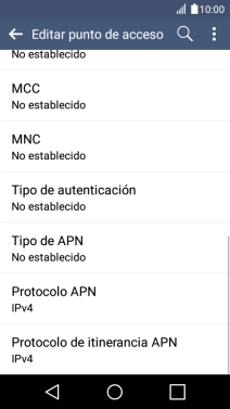 Pulsa Tipo de autenticación. Pulsa Tipo de autenticación.