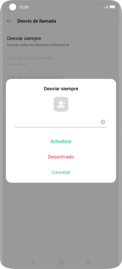 Pulsa Desactivado. Pulsa Desactivado.