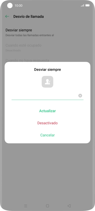 Pulsa Desactivado. Pulsa Desactivado.