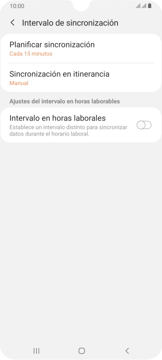 Pulsa Planificar sincronización. Pulsa Planificar sincronización.
