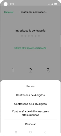 Pulsa el código de seguridad deseado y sigue las indicaciones de la pantalla para crear un código de seguridad del teléfono adicional. Pulsa el código de seguridad deseado y sigue las indicaciones de la pantalla para crear un código de seguridad del teléfono adicional.