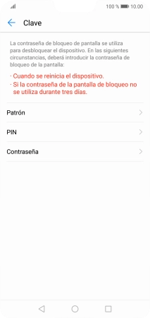 Pulsa el código de seguridad deseado y sigue las indicaciones de la pantalla para crear un código de seguridad del teléfono adicional. Pulsa el código de seguridad deseado y sigue las indicaciones de la pantalla para crear un código de seguridad del teléfono adicional.