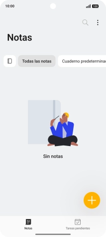 Desliza el dedo hacia la izquierda desde la parte superior derecha de la pantalla.