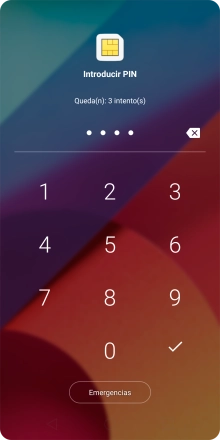 Si lo solicita el teléfono, introduce el código PIN y pulsa el icono de aceptar. Si lo solicita el teléfono, introduce el código PIN y pulsa el icono de aceptar.