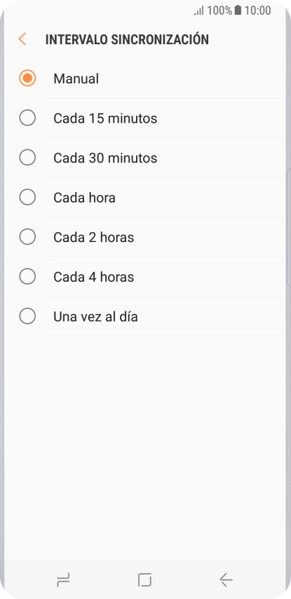 Pulsa el ajuste deseado. Pulsa el ajuste deseado.