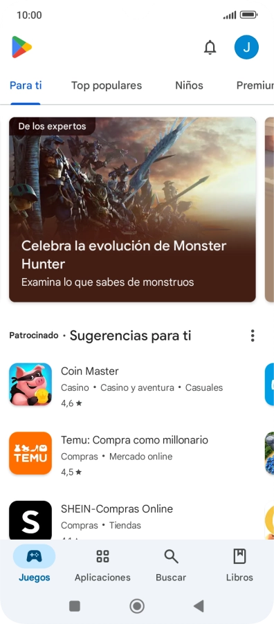 Pulsa Buscar.