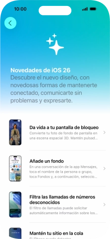 Desliza el dedo hacia arriba desde la parte inferior de la pantalla para terminar y volver a la pantalla de inicio. Desliza el dedo hacia arriba desde la parte inferior de la pantalla para terminar y volver a la pantalla de inicio.