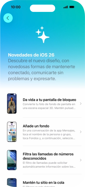 Desliza el dedo hacia arriba desde la parte inferior de la pantalla para terminar y volver a la pantalla de inicio. Desliza el dedo hacia arriba desde la parte inferior de la pantalla para terminar y volver a la pantalla de inicio.