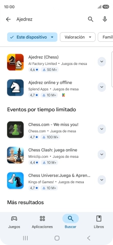 Pulsa la app deseada. Pulsa la app deseada.