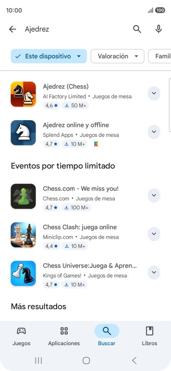 Pulsa la app deseada. Pulsa la app deseada.