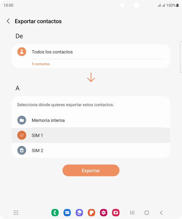 Pulsa Exportar. Pulsa Exportar.