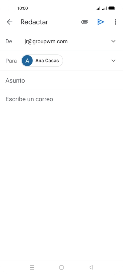Pulsa Asunto e introduce el asunto deseado. Pulsa Asunto e introduce el asunto deseado.
