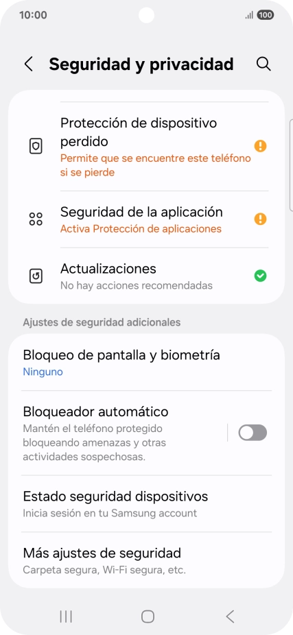 Pulsa Más ajustes de seguridad. Pulsa Más ajustes de seguridad.