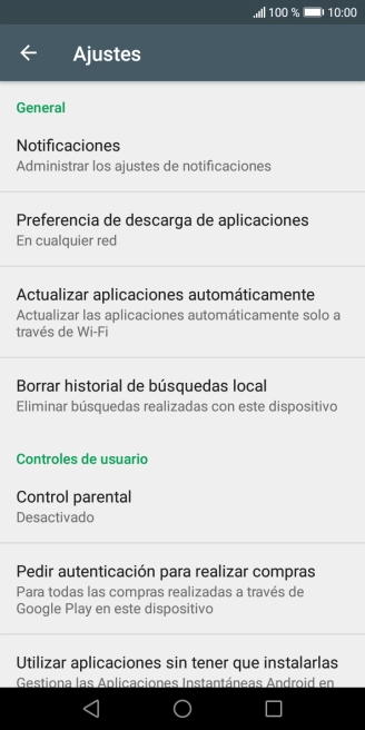 Pulsa Actualizar aplicaciones automáticamente. Pulsa Actualizar aplicaciones automáticamente.