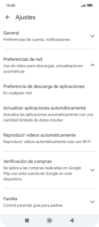 Pulsa Actualizar aplicaciones automáticamente. Pulsa Actualizar aplicaciones automáticamente.