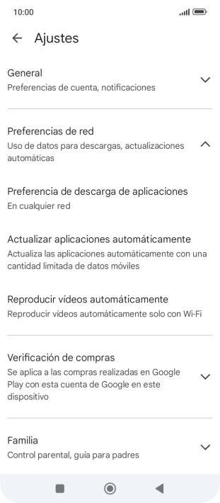 Pulsa Actualizar aplicaciones automáticamente. Pulsa Actualizar aplicaciones automáticamente.