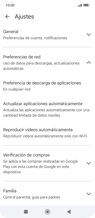 Pulsa Actualizar aplicaciones automáticamente. Pulsa Actualizar aplicaciones automáticamente.
