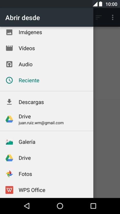 Pulsa una categoría y desplázate a la carpeta deseada. Pulsa una categoría y desplázate a la carpeta deseada.