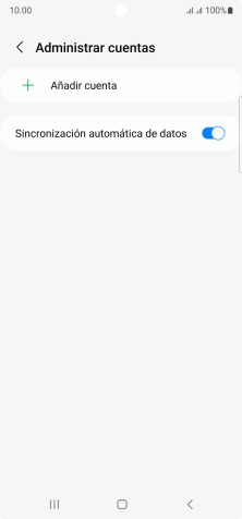 Pulsa Añadir cuenta. Pulsa Añadir cuenta.