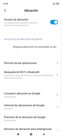 Pulsa Precisión de la ubicación de Google. Pulsa Precisión de la ubicación de Google.
