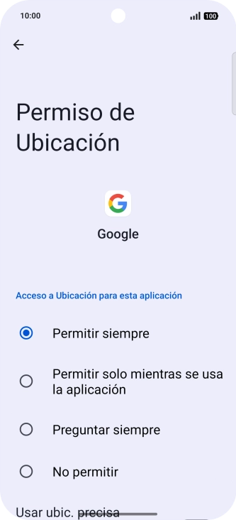 Pulsa el ajuste deseado. Pulsa el ajuste deseado.