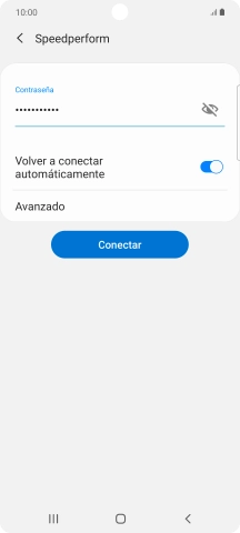 Introduce la contraseña de la red wifi y pulsa Conectar. Introduce la contraseña de la red wifi y pulsa Conectar.