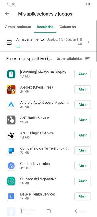 Pulsa la app deseada. Pulsa la app deseada.