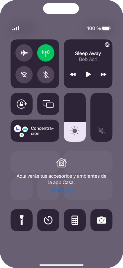 Pulsa el icono de modo de avión para activar o desactivar la función. Pulsa el icono de modo de avión para activar o desactivar la función.