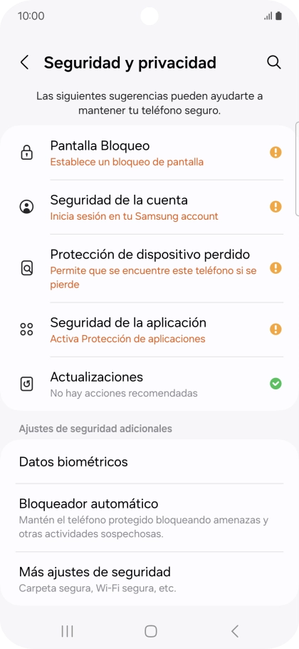 Pulsa Más ajustes de seguridad. Pulsa Más ajustes de seguridad.