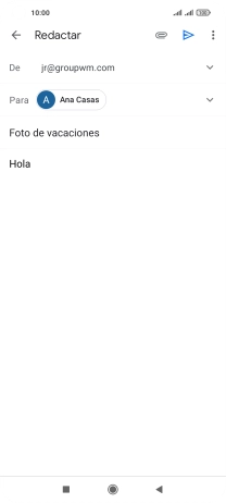 Pulsa el icono de anexos. Pulsa el icono de anexos.