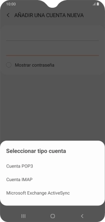 Pulsa Cuenta IMAP.