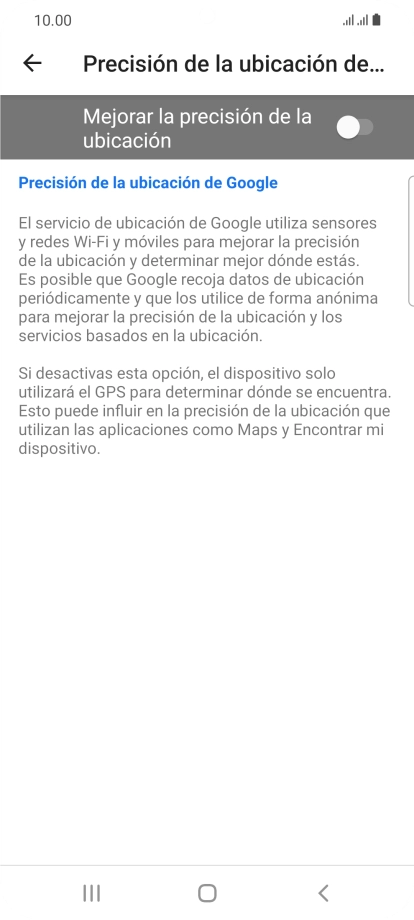 Pulsa el indicador junto a Pulsa el indicador junto a