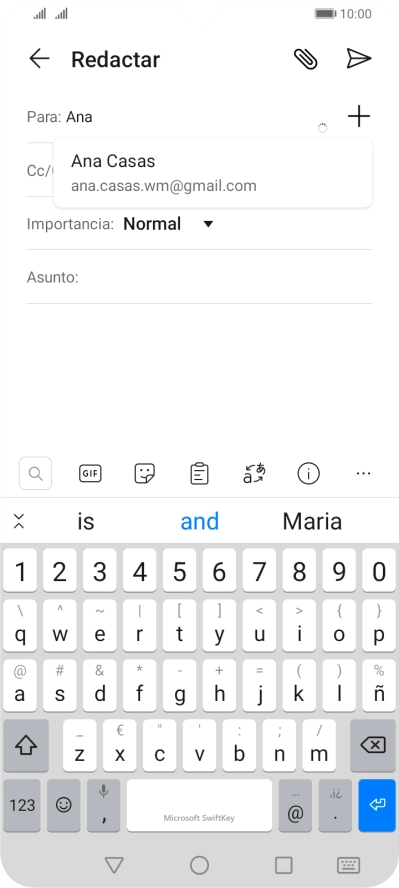 Pulsa el contacto deseado. Pulsa el contacto deseado.
