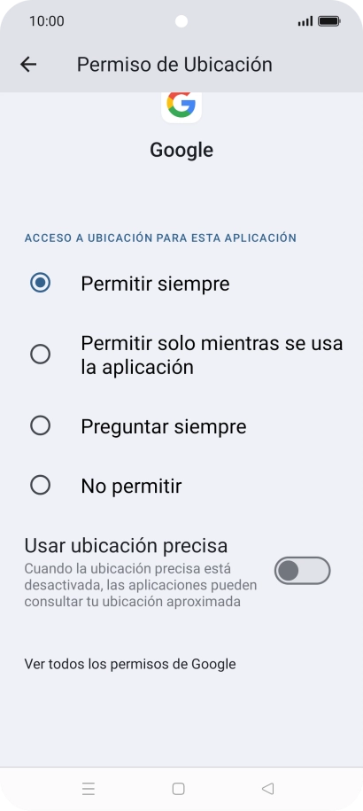 Pulsa el ajuste deseado. Pulsa el ajuste deseado.