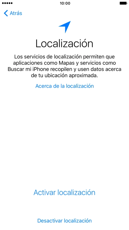 Pulsa Activar localización para activar la función. Pulsa Activar localización para activar la función.