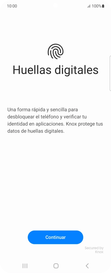 Pulsa Continuar.