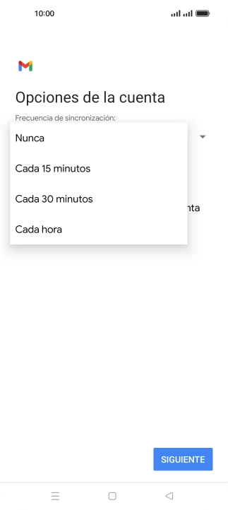 Pulsa el ajuste deseado.