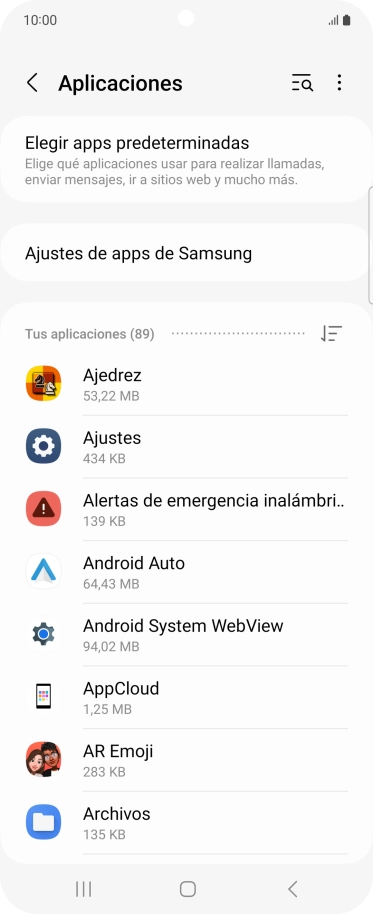 Pulsa la app deseada. Pulsa la app deseada.