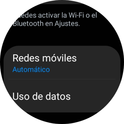 Pulsa Redes móviles. Pulsa Redes móviles.