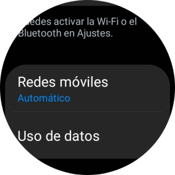 Pulsa Redes móviles. Pulsa Redes móviles.