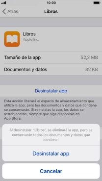 Pulsa Desinstalar app. Pulsa Desinstalar app.