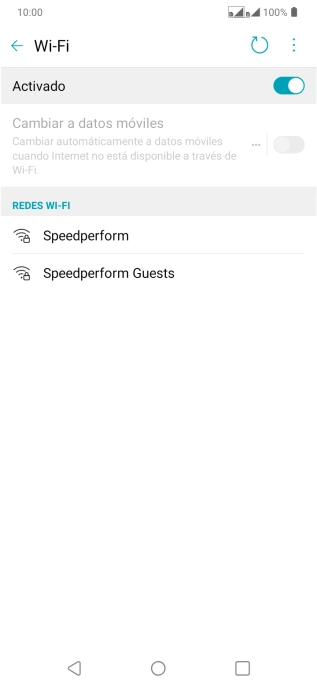 Pulsa la red wifi deseada.