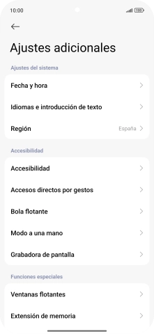 Pulsa Fecha y hora. Pulsa Fecha y hora.