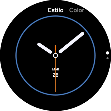 Desliza el dedo por la pantalla para cambiar entre los distintos tipos de diseño. Desliza el dedo por la pantalla para cambiar entre los distintos tipos de diseño.