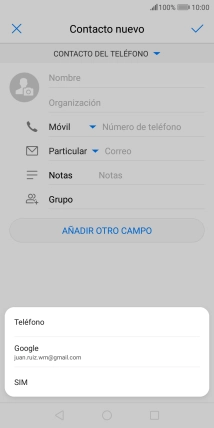 Pulsa Teléfono.