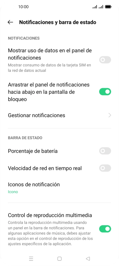 Pulsa Gestionar notificaciones. Pulsa Gestionar notificaciones.