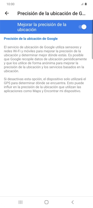 Pulsa el indicador junto a 